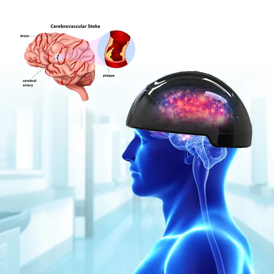 Suyzeko Parkinson Treatment 810nm LED Light Therapy Brain Photobiomodulation Helmet 